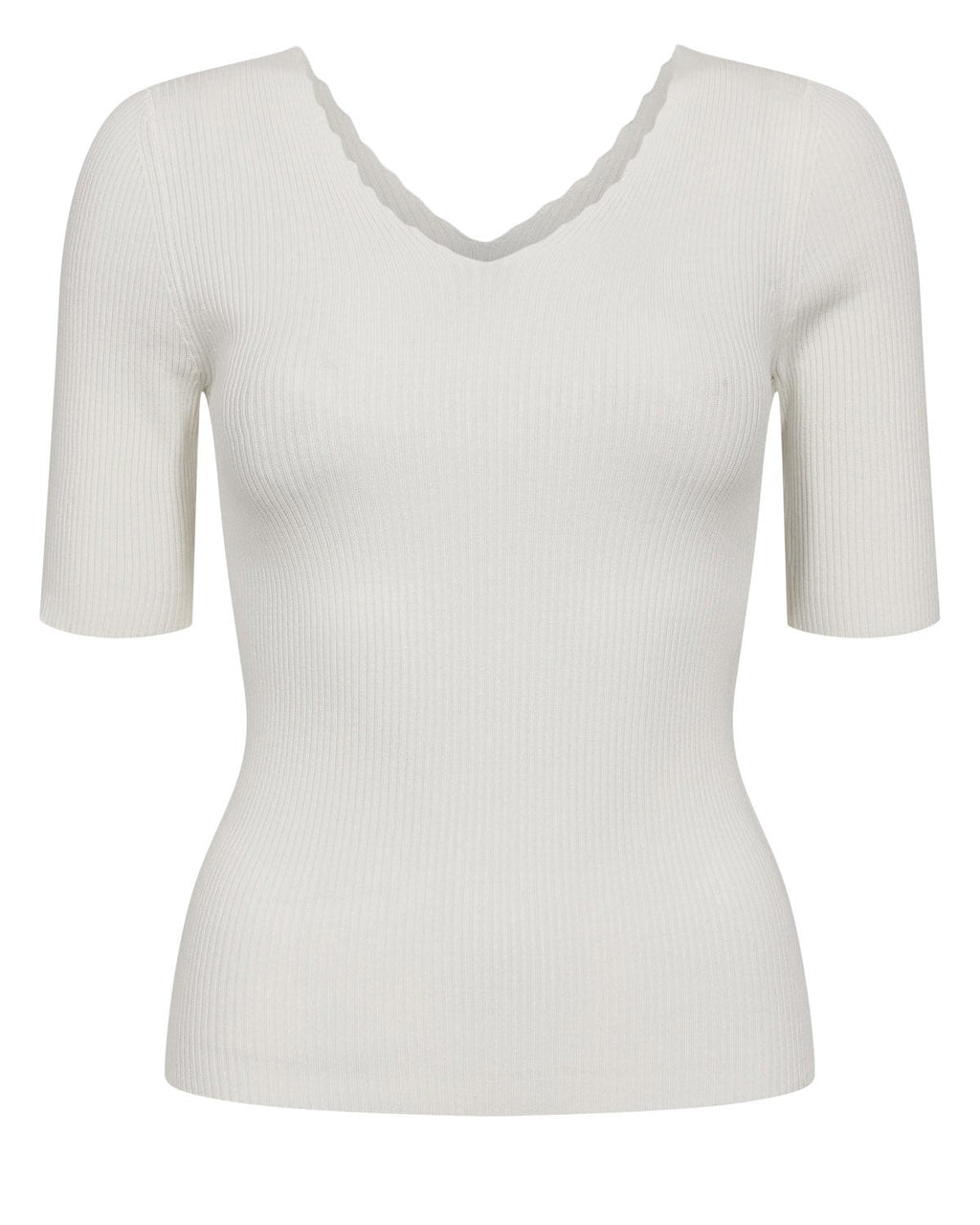 NUAYELET SS PULLOVER CROPPED - Cloud Dancer
