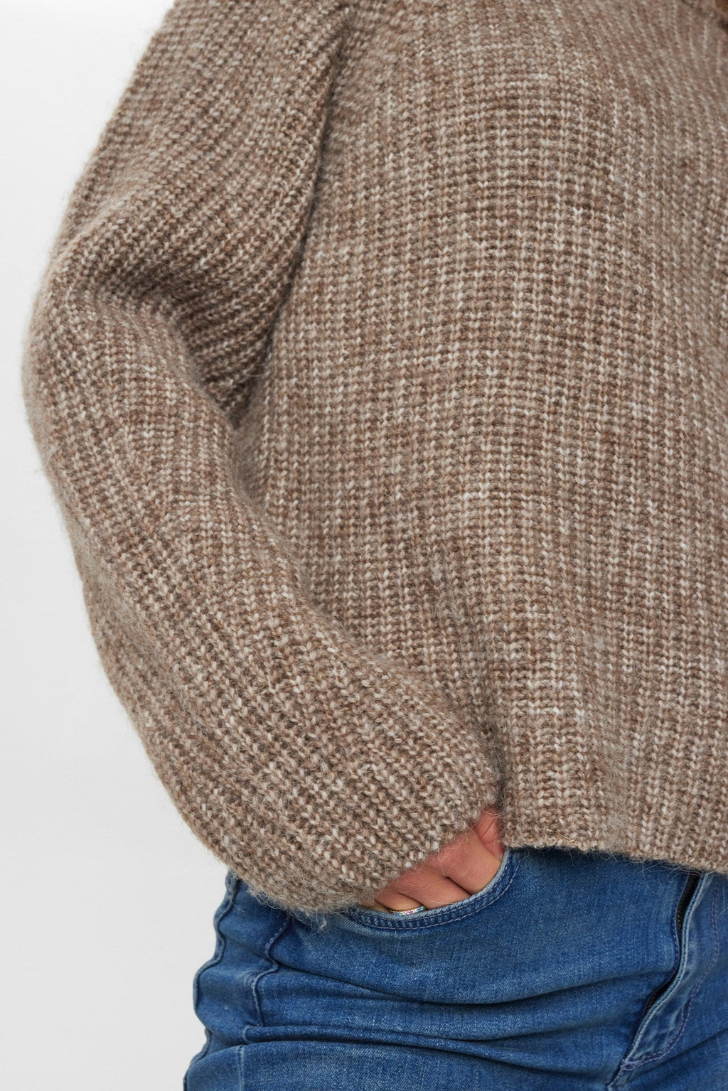 NUZINDI PULLOVER  - Fossil Melange