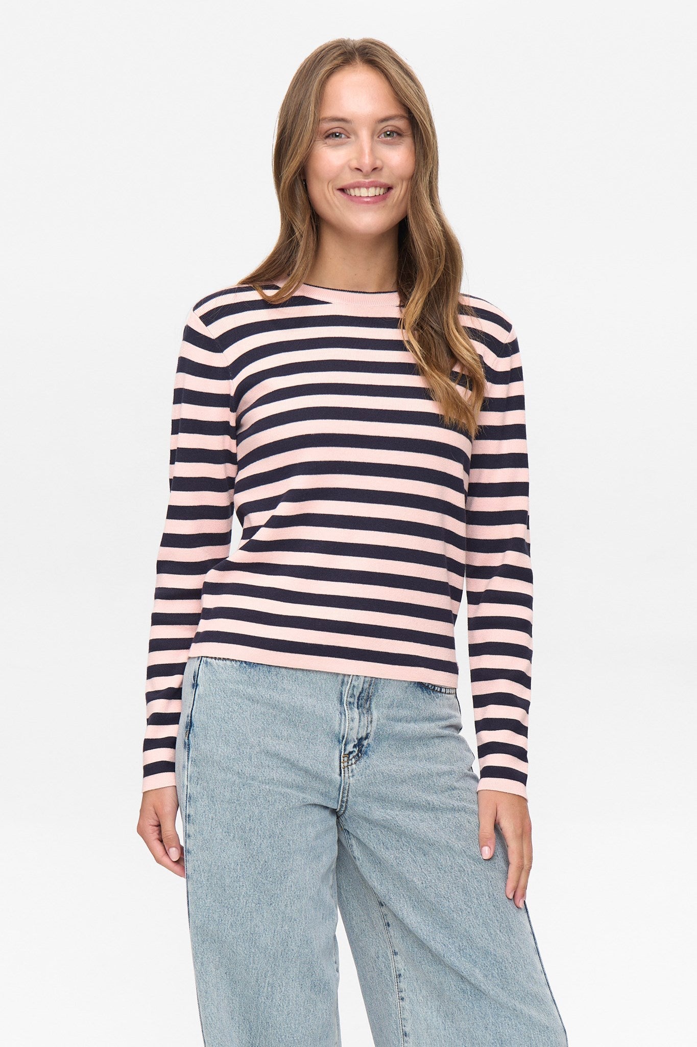 NUSTRIPY PULLOVER - Roseate Spoonbill