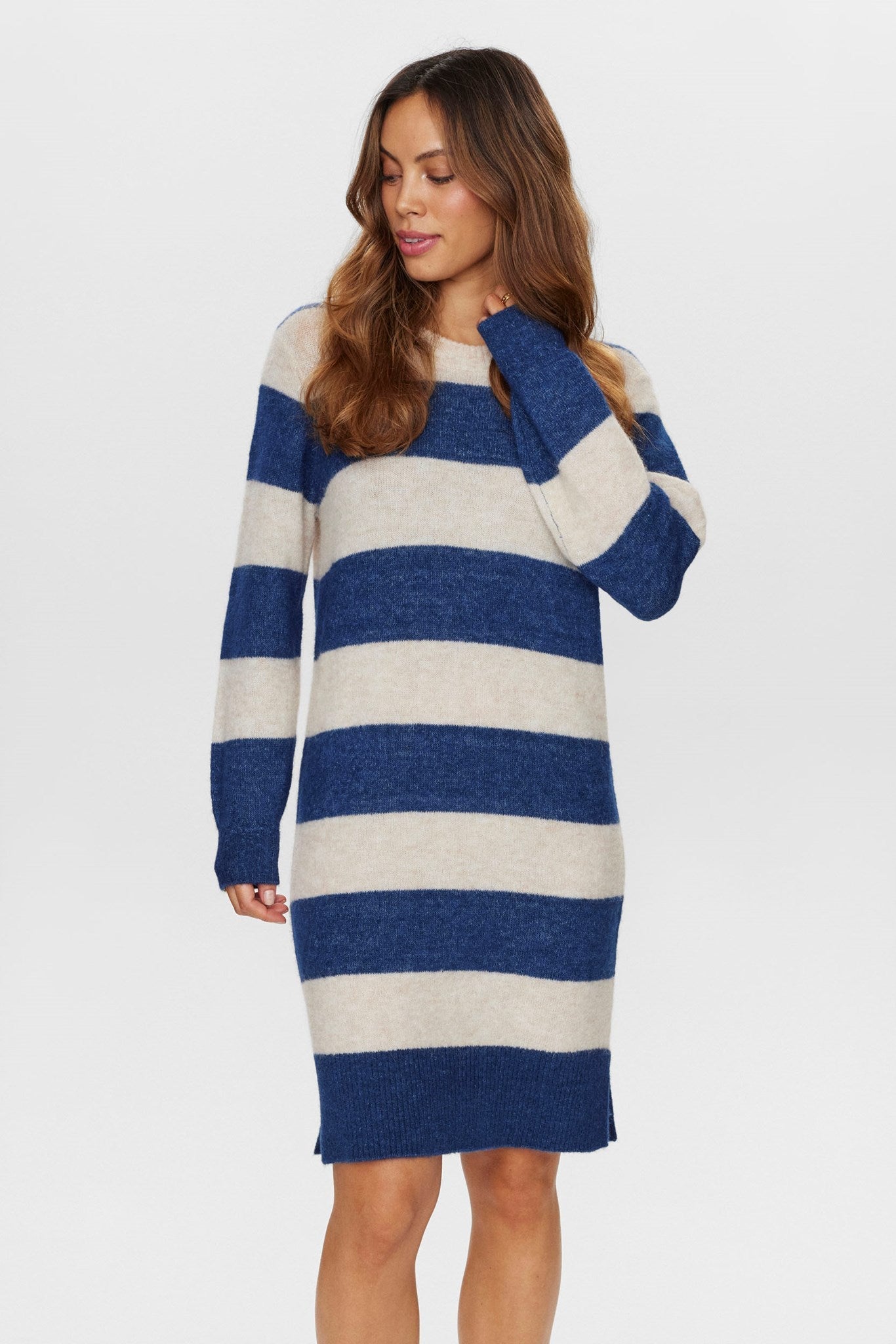 NURIETTE BIG STRIPE DRESS - Dress Blues