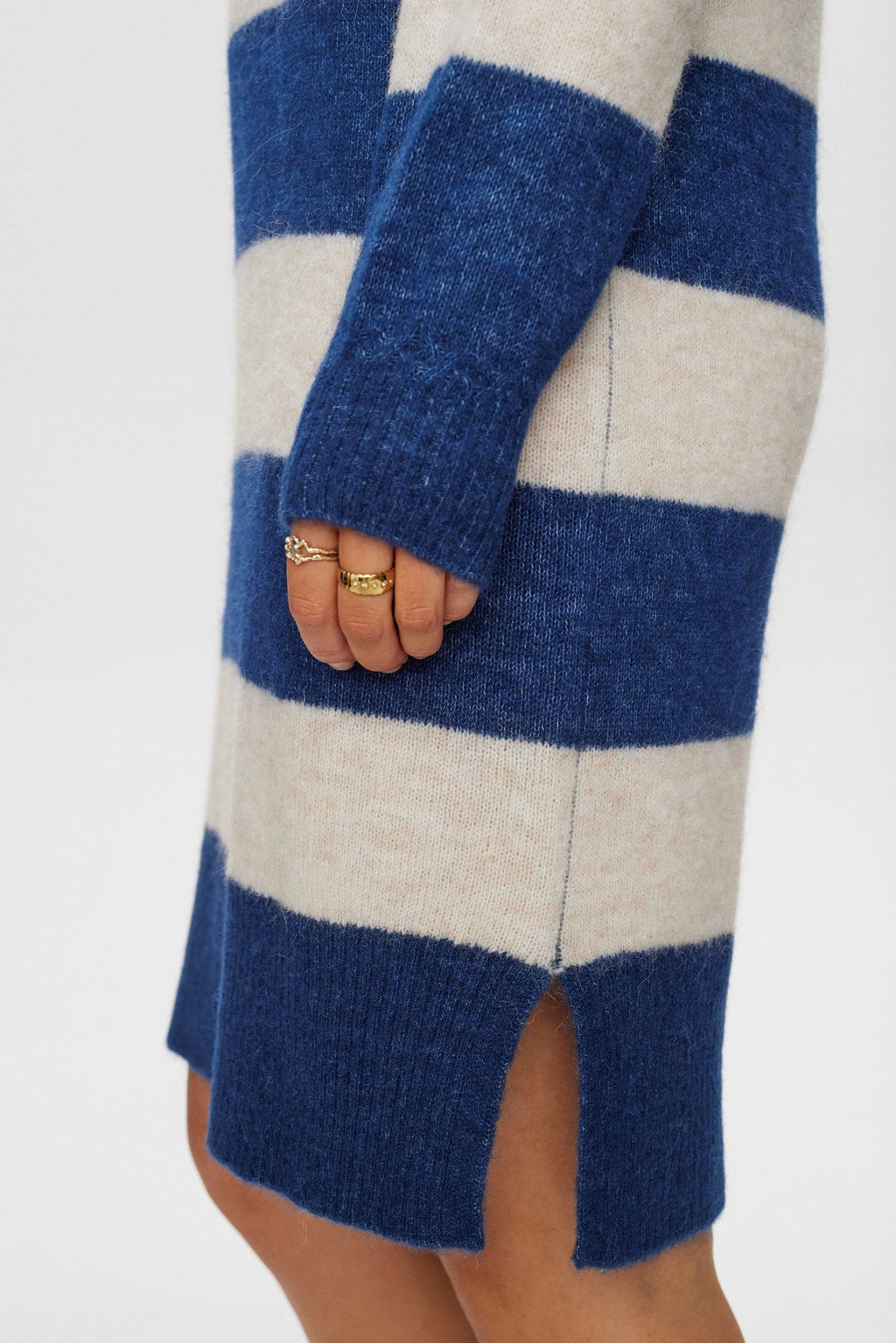 NURIETTE BIG STRIPE DRESS - Dress Blues