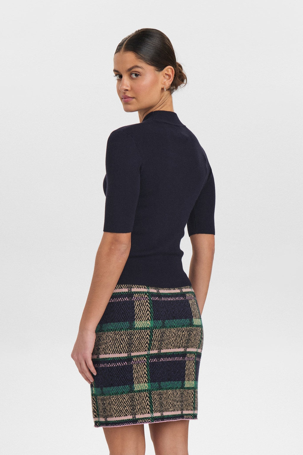 NUBIA SS PULLOVER CROPPED - Dark Sapphire