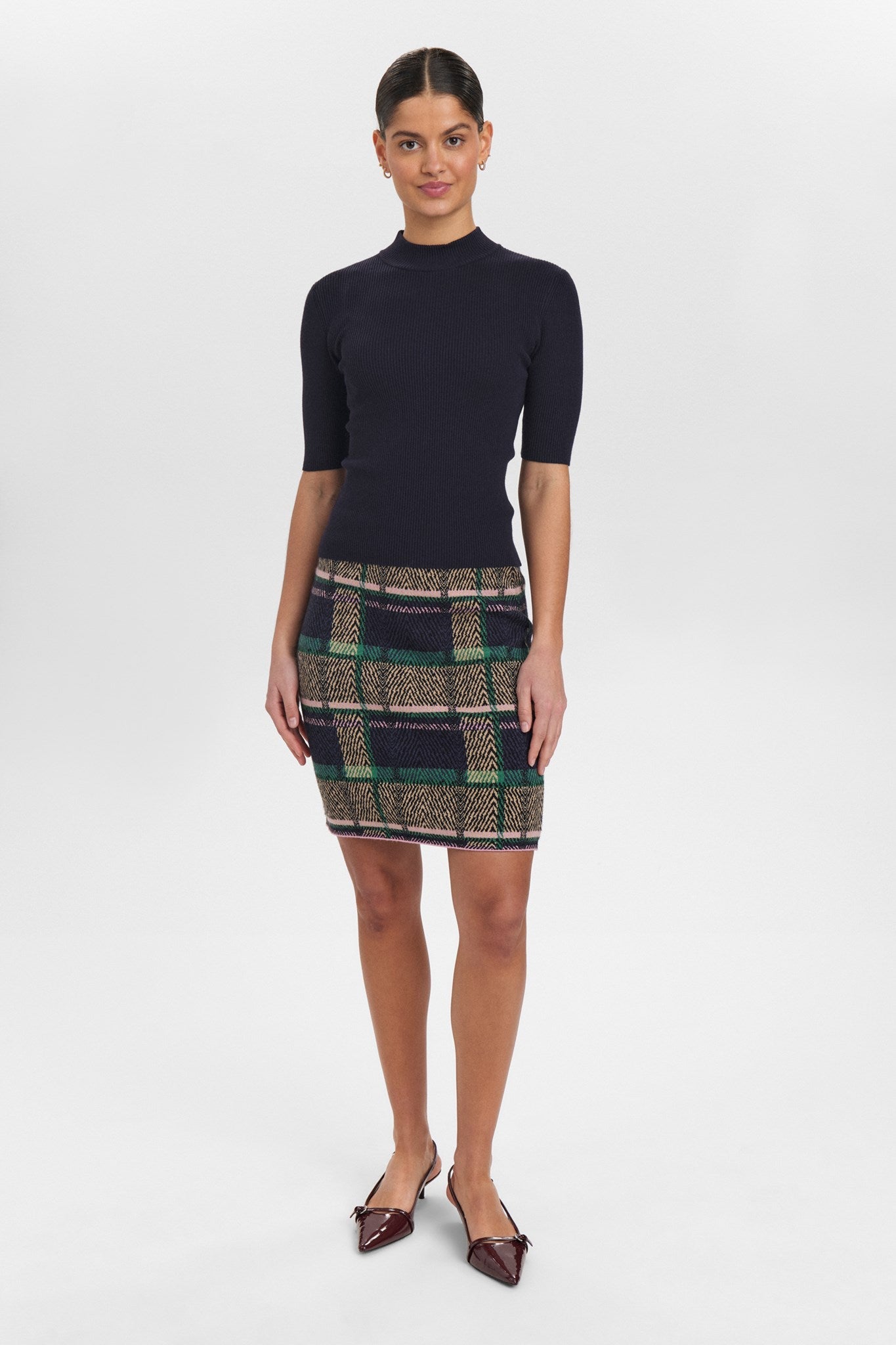 NUBIA SS PULLOVER CROPPED - Dark Sapphire