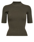 NUBIA SS PULLOVER CROPPED - Grape leaf