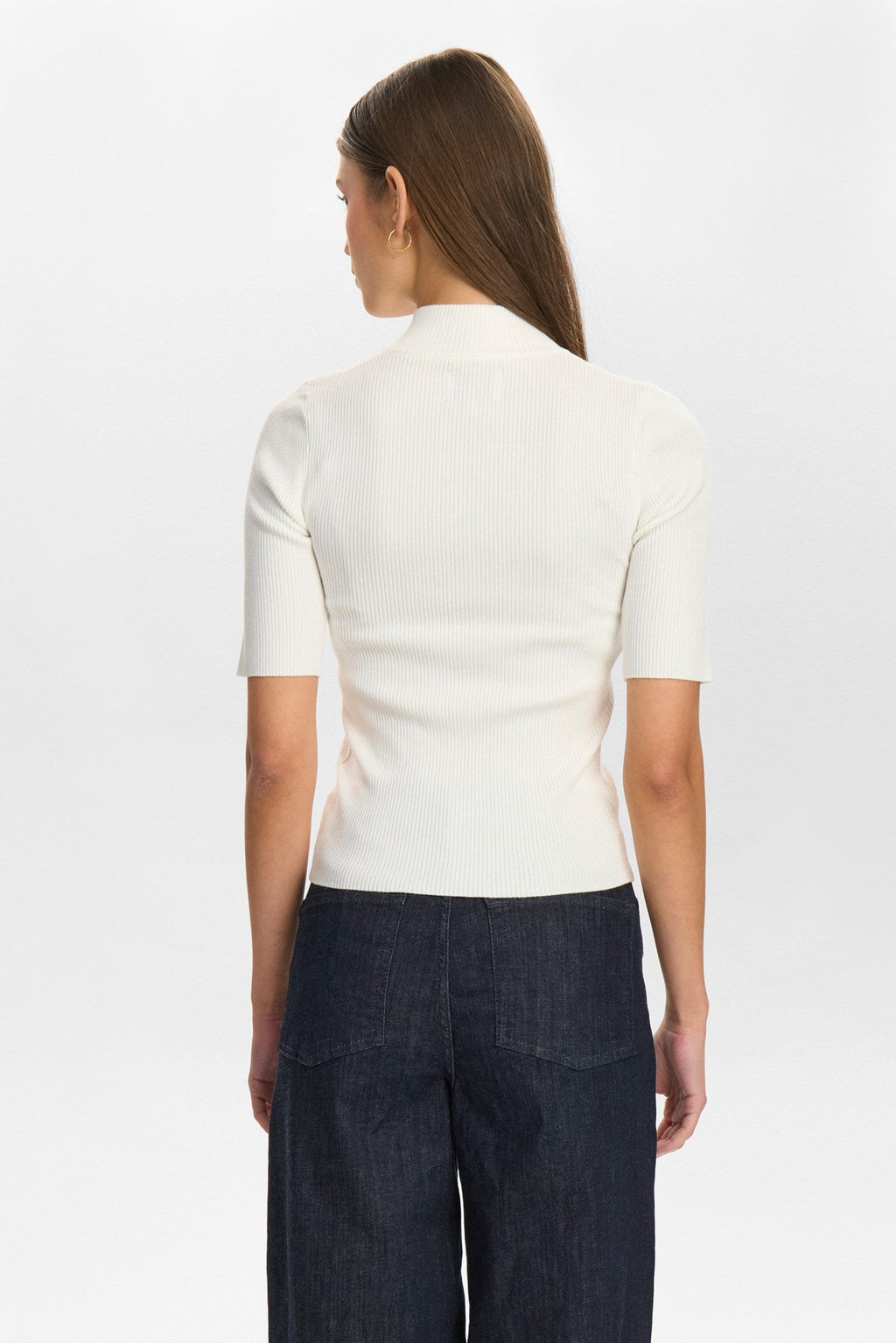 NUBIA SS PULLOVER CROPPED - Cloud Dancer