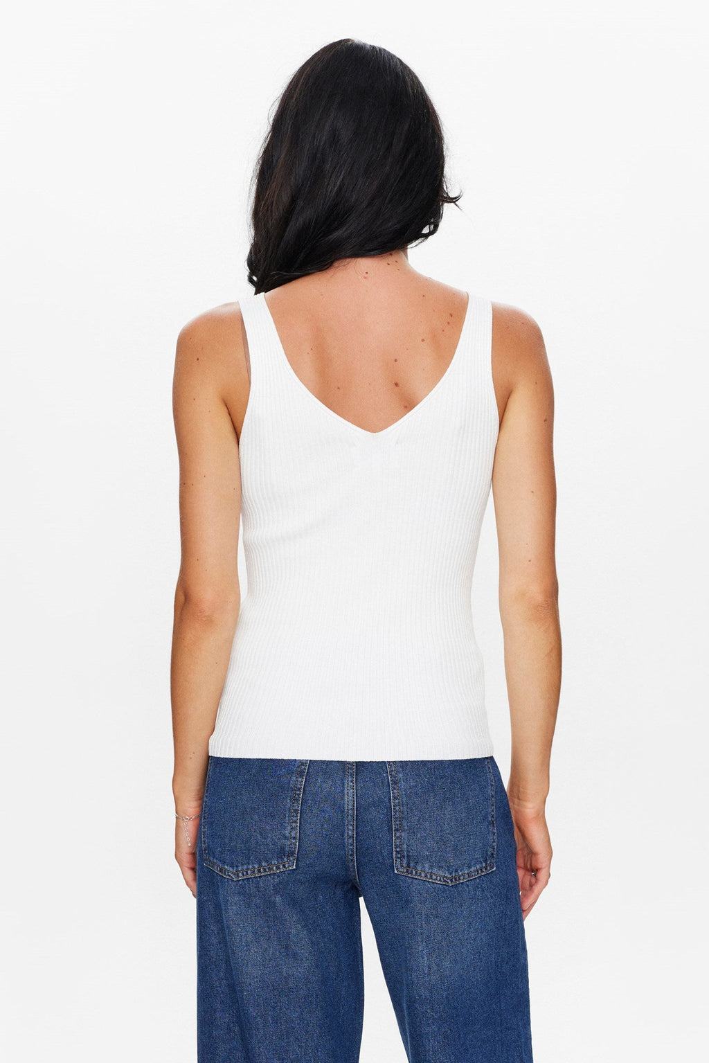 NUCERYS KNIT TOP - Cloud Dancer