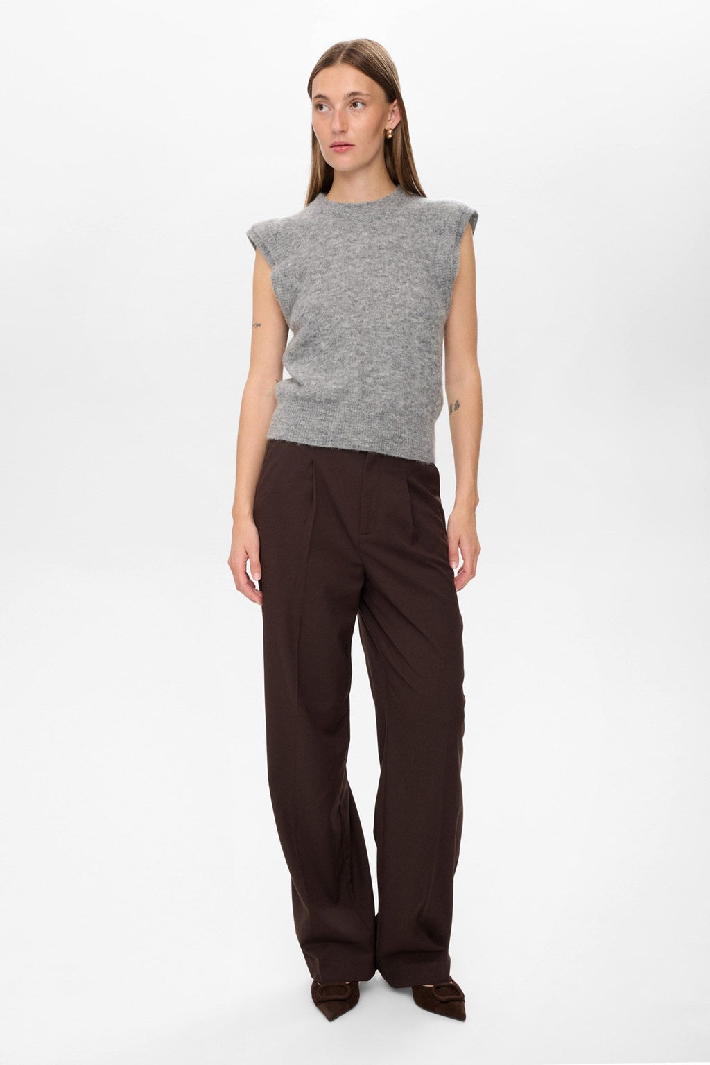 NUCIARA RIETTE VEST - Medium Grey mel