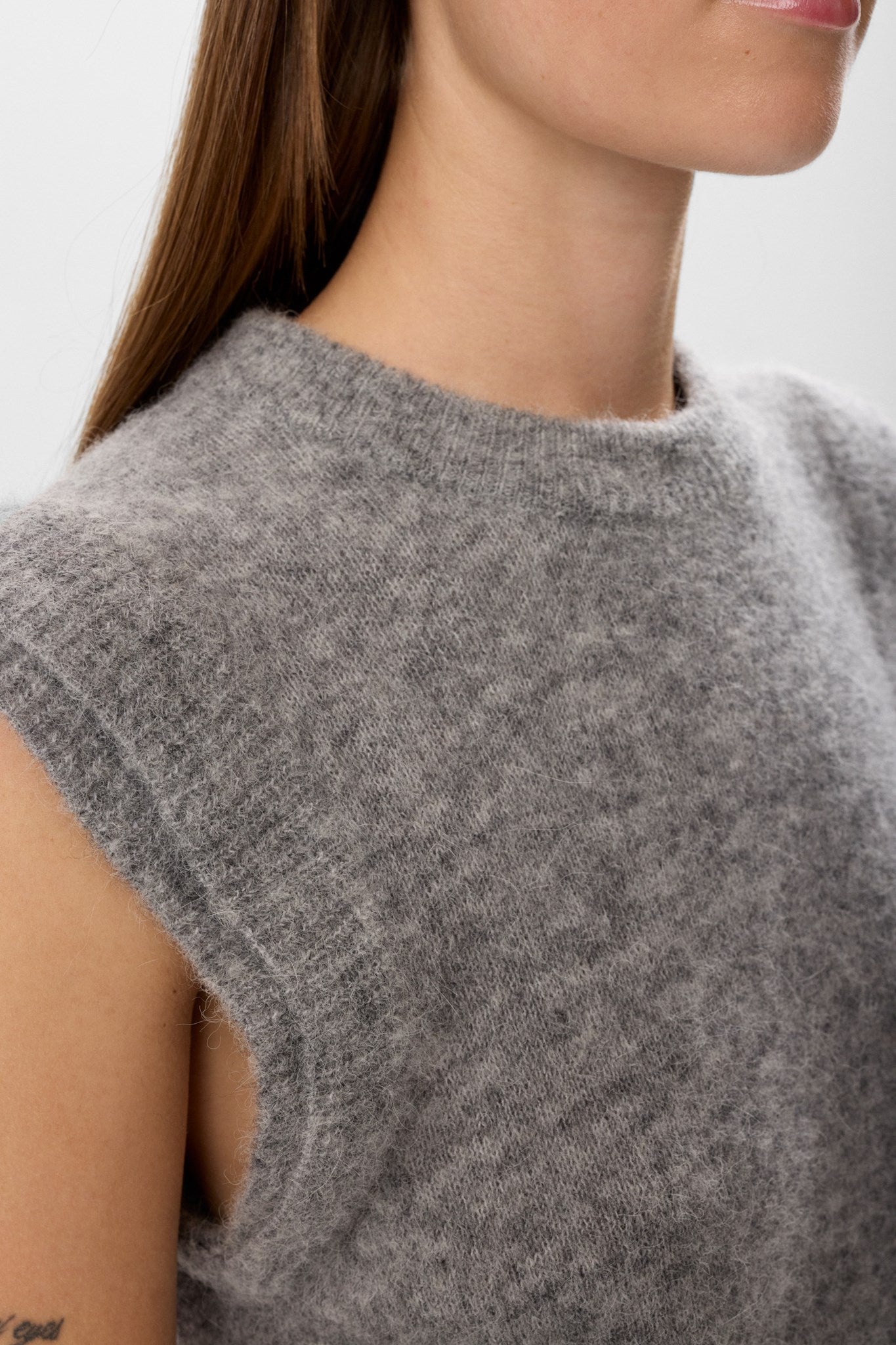 NUCIARA RIETTE VEST - Medium Grey mel