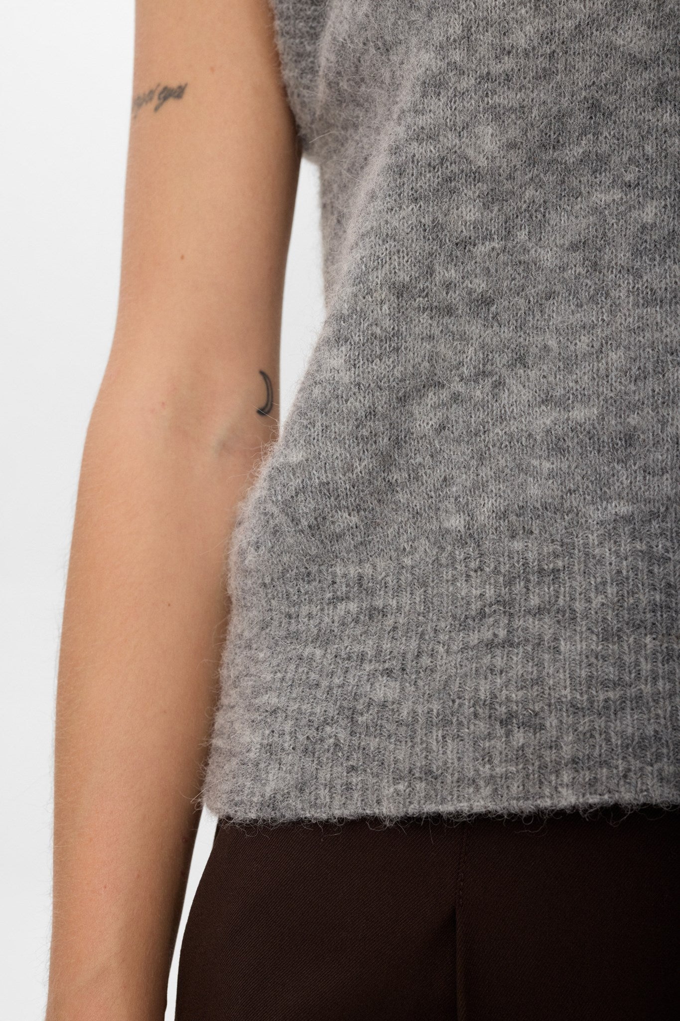 NUCIARA RIETTE VEST - Medium Grey mel