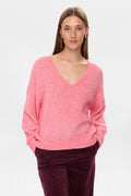 NURIETTE V-NECK PULLOVER  - Pink Lemonade