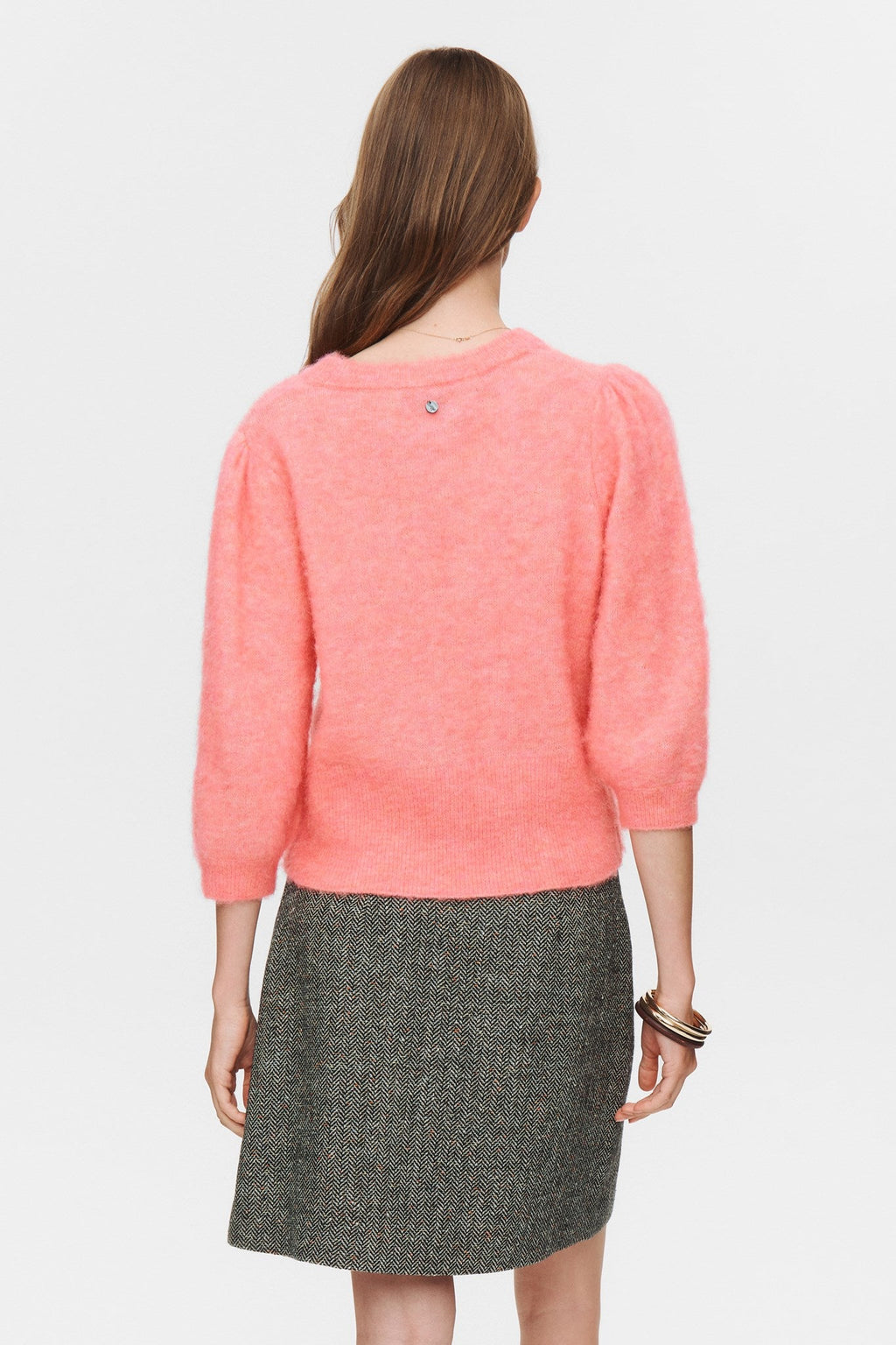 NUSURI BRUSHED SS PULLOVER - Pink Lemonade