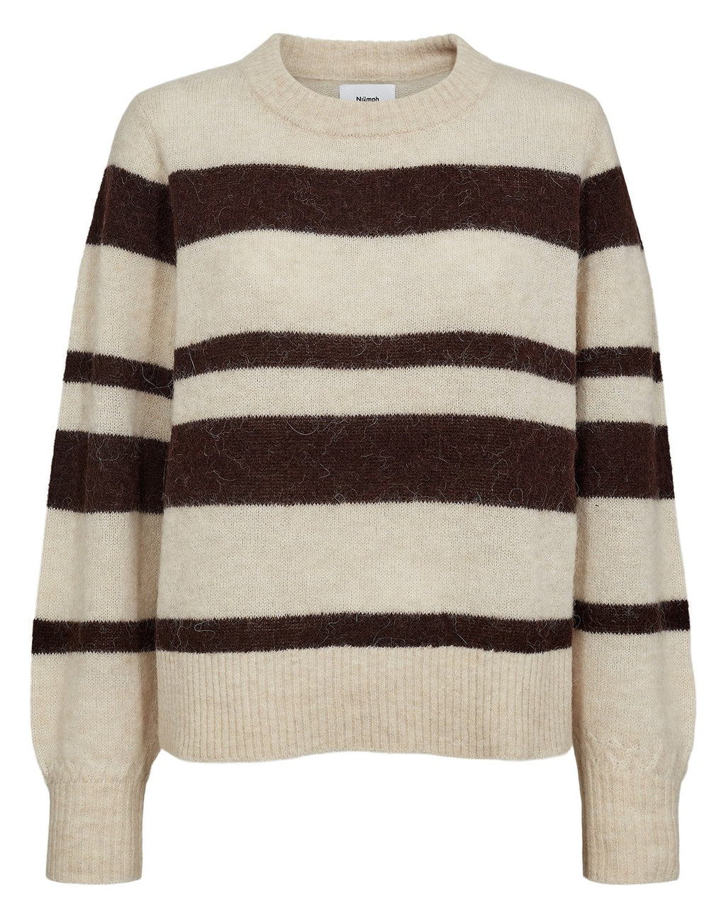 NURIETTE WIDE STRIPE PULLOVER - Black Coffee