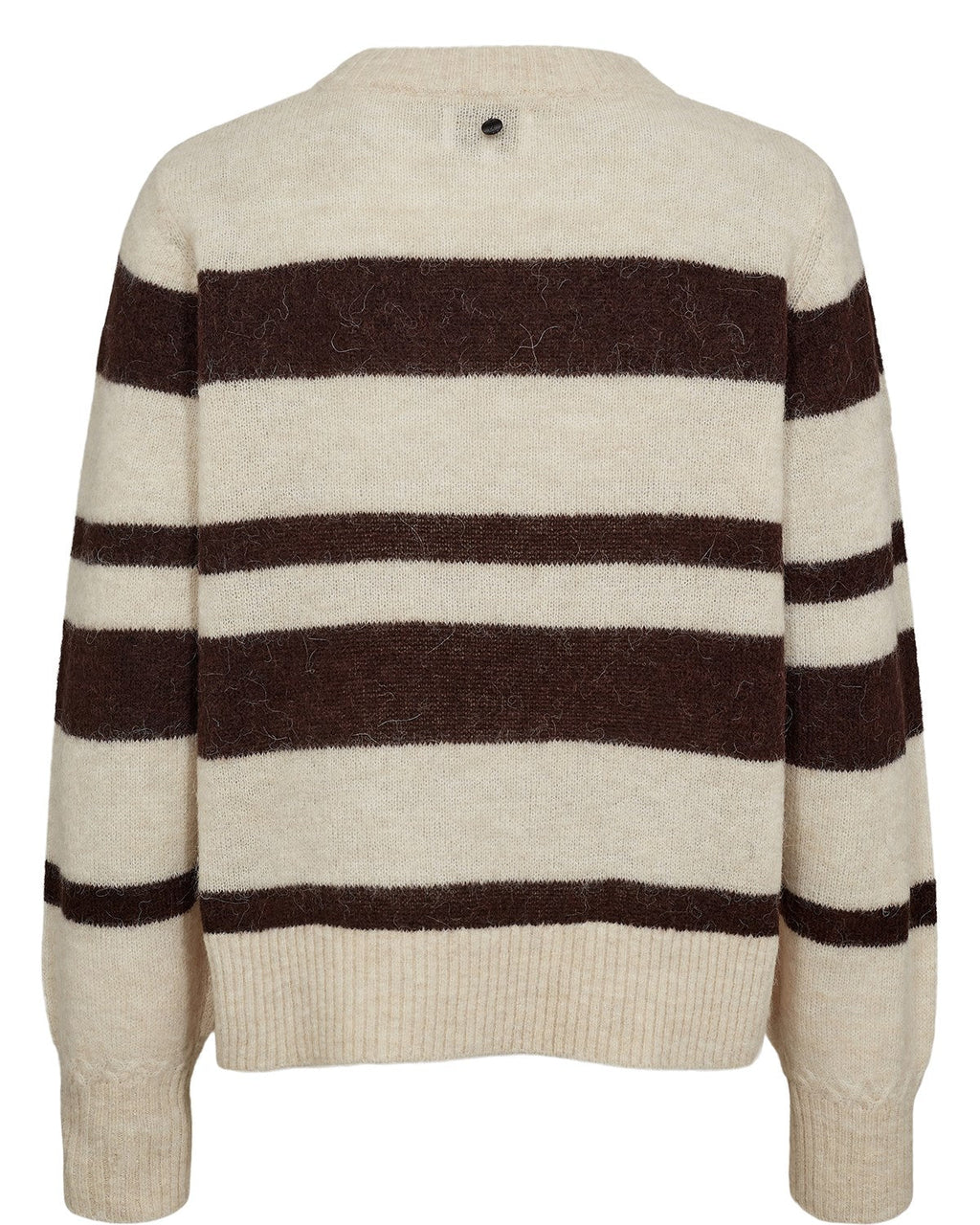 NURIETTE WIDE STRIPE PULLOVER - Black Coffee