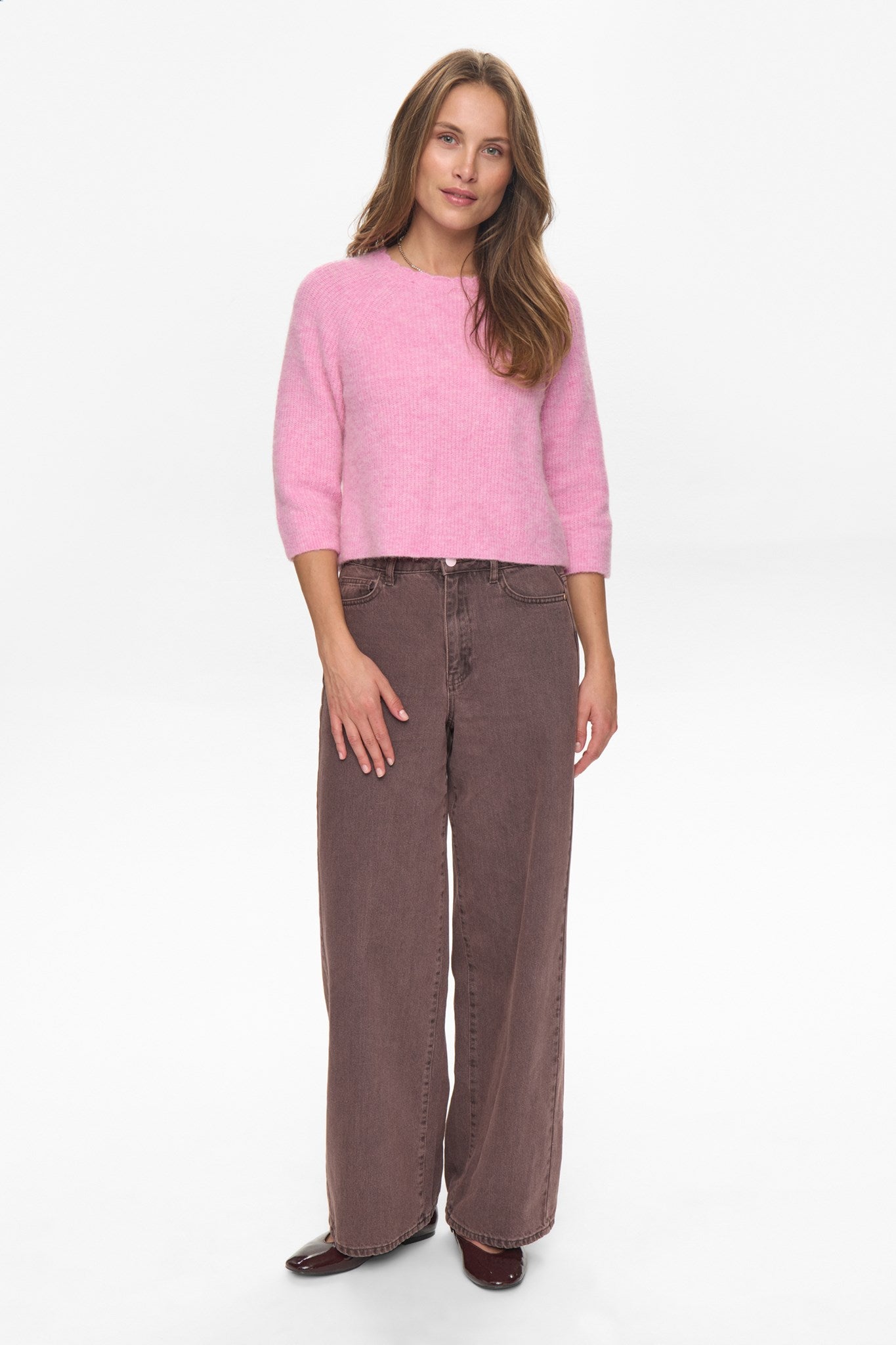 NURIETTE SELMA RIB PULLOVER  - LILAC SACHET