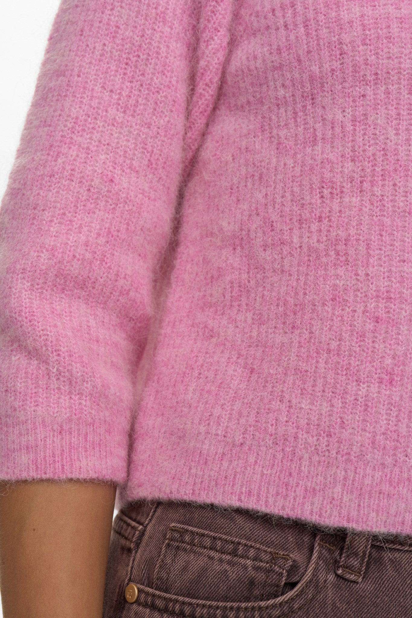 NURIETTE SELMA RIB PULLOVER  - LILAC SACHET